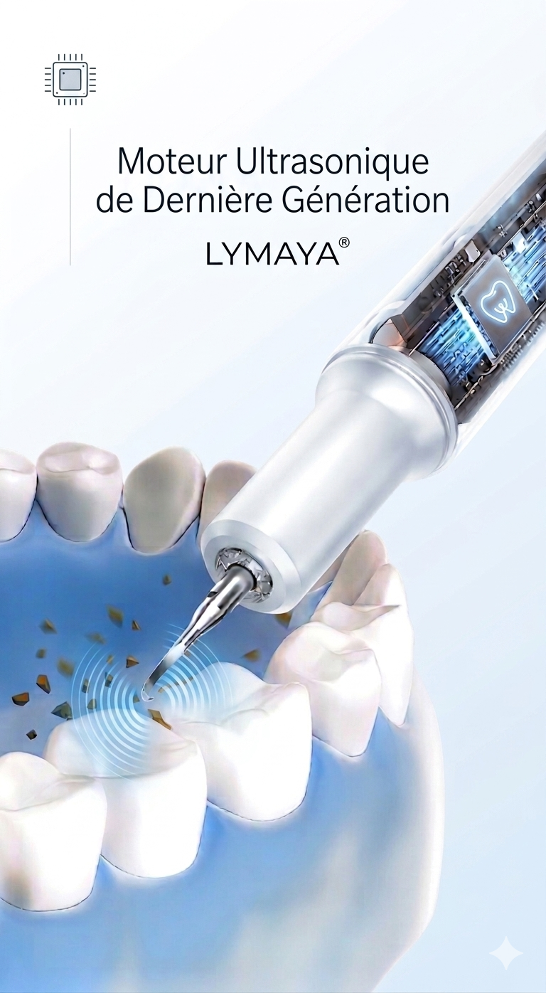 Détartreur dentaire Ultrasonique LYMAYA - Anti Plaque & Anti Tartre