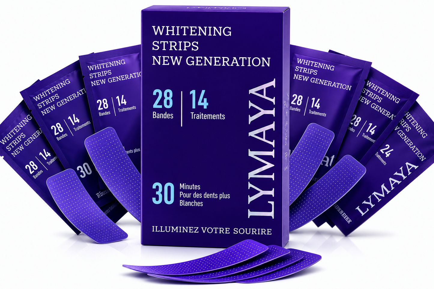 Bandes de Blanchiment Dentaire LYMAYA